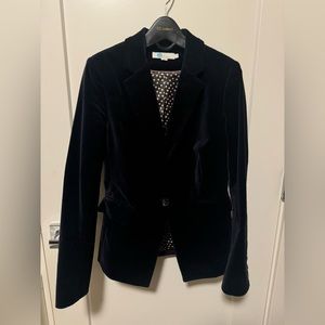 Boden Navy Velvet Blazer Size 2